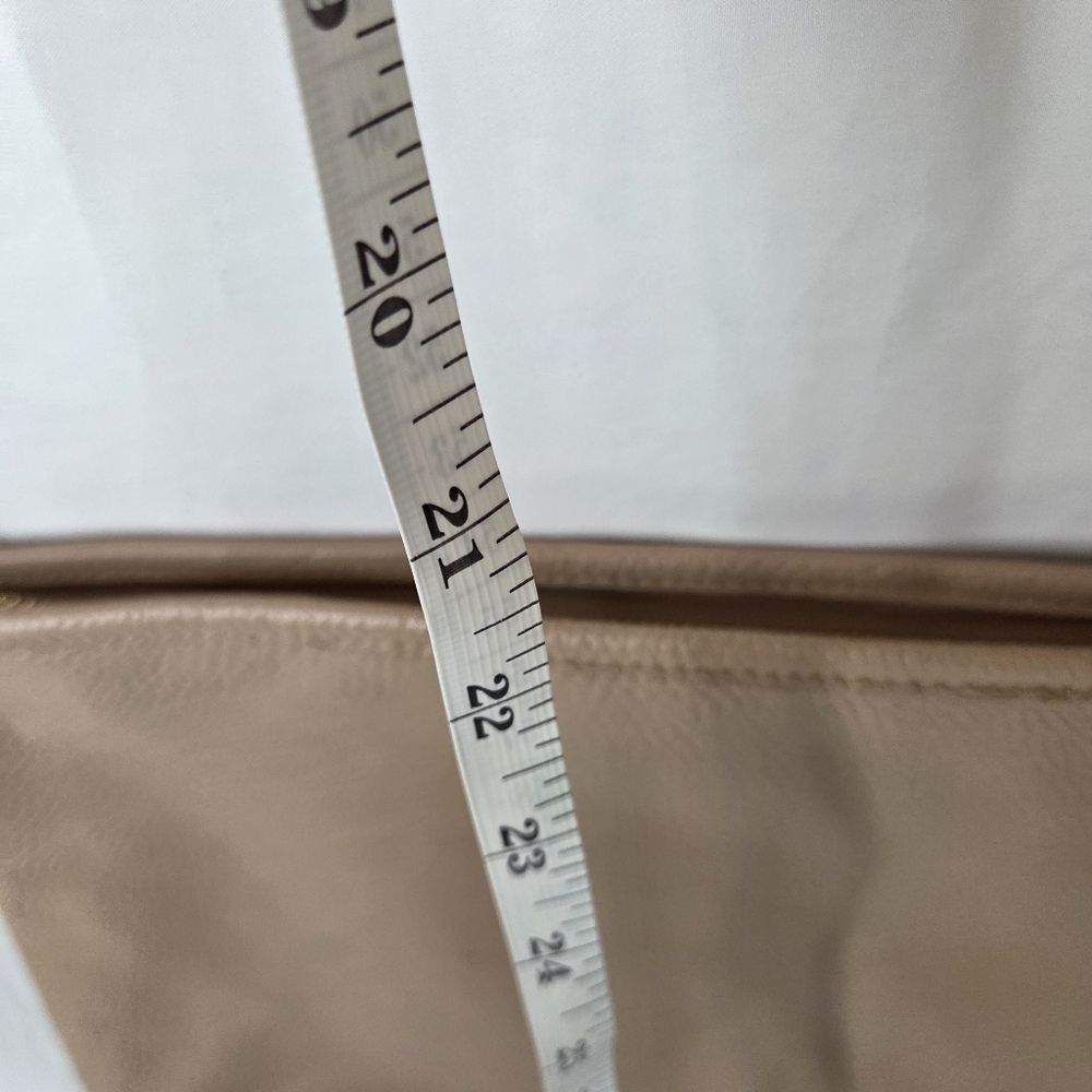 Coach File Beige Leather Crossbody Bag Logo - Picture 6 of 15